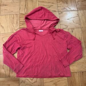 Colsie Boxy Red Sweatshirt Hoodie